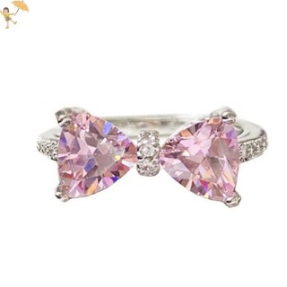[GOU] Nhẫn Công Chúa Đáng Yêu Màu Hồng Có Thể Điều Chỉnh Nơ Nhẫn Ngọt Ins Phong Cách Nhẫn Trang Sức Dành Cho Nữ Tiệc Sinh Nhật Phụ Kiện Quà Tặng VN