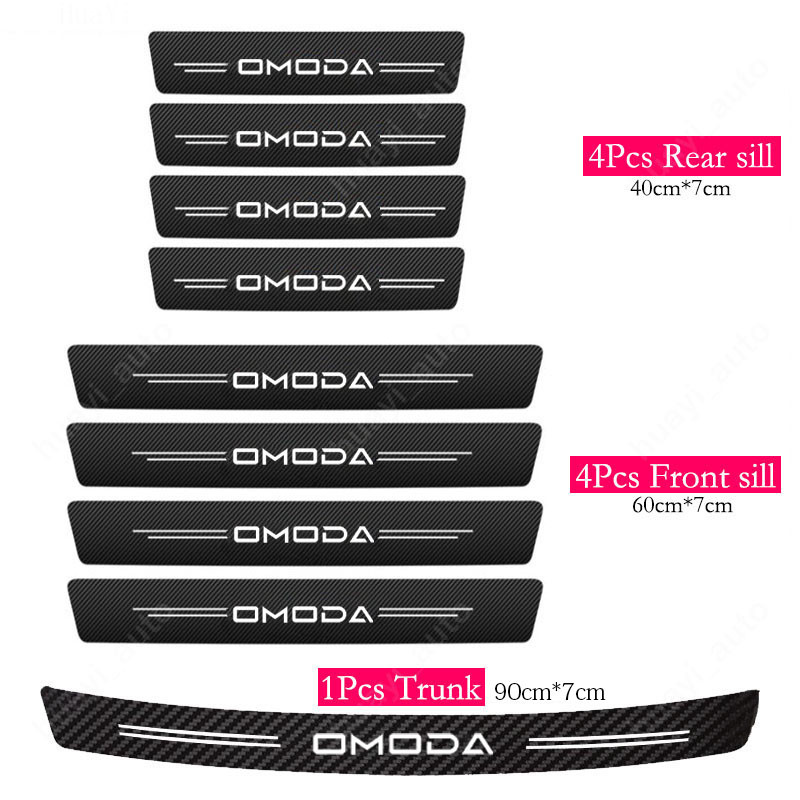 Omoda Xe Sill Miếng Dán Chống Trầy Xước Chống Thấm Nước Thân Xe Bảo Vệ Cửa Xe Da Bao Phụ Kiện Cho Chery Omoda E5