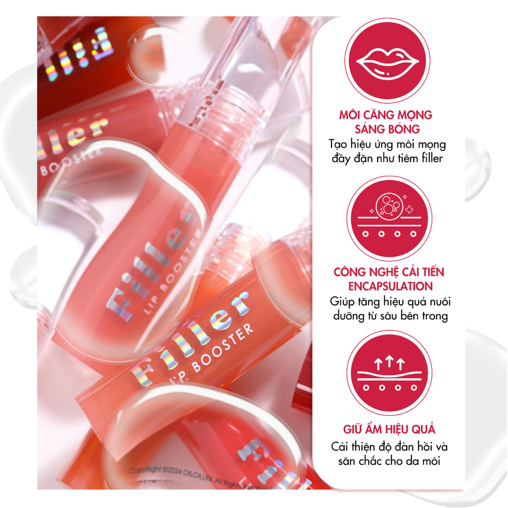 Mô tả Son Kem Bóng Cathy Doll Filler Lip Booster 3.3g - 4