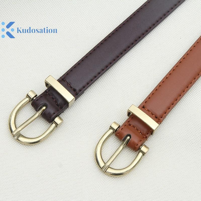 Kudosation Thời Trang Hàn Quốc Cổ Retro Đơn Giản Nữ Thanh Thiếu Niên Mỏng Phong Cách Thắt Lưng Quần Jean Nữ Đa Năng Có Thể Điều Chỉnh Thắt Lưng