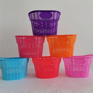 Giỏ xe đạp trẻ em bằng nhựa rỗng nhẹ, đa màu sắc, phù hợp xe 12-20 inch