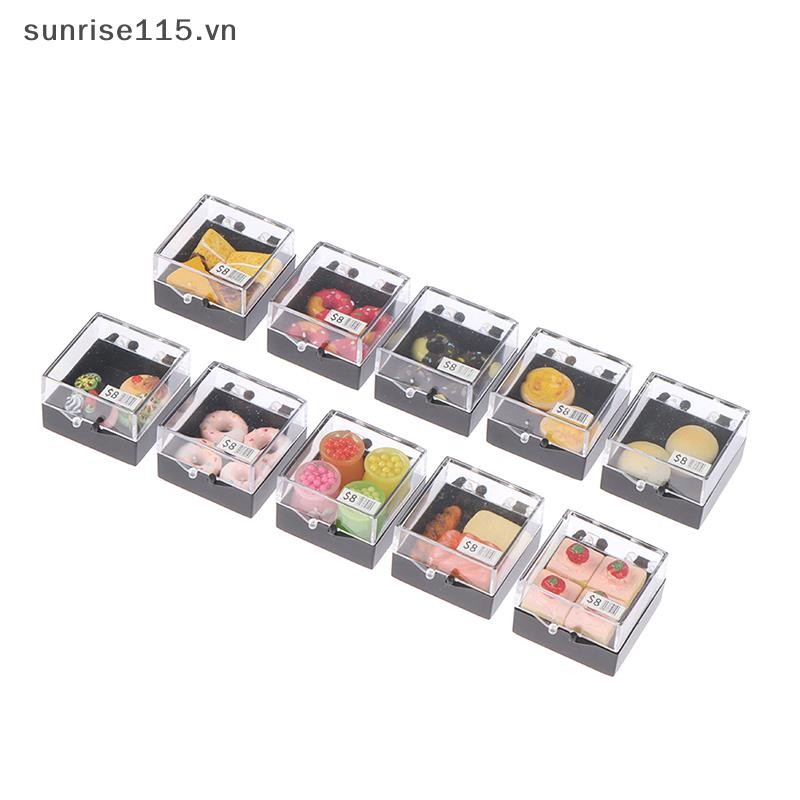Srvn 1: 12 Nhà Búp Bê Thu Nhỏ Món Tráng Miệng Bánh Mô Hình Cảnh Thực Phẩm Phụ Kiện Trang Trí Mô Hình.