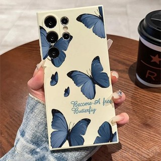 Ốp Điện Thoại Silicon Bướm Retro Cho Samsung S21 S10 S9 Plus Ultra Note 9 10 20 Vỏ Silicon Siêu Mềm