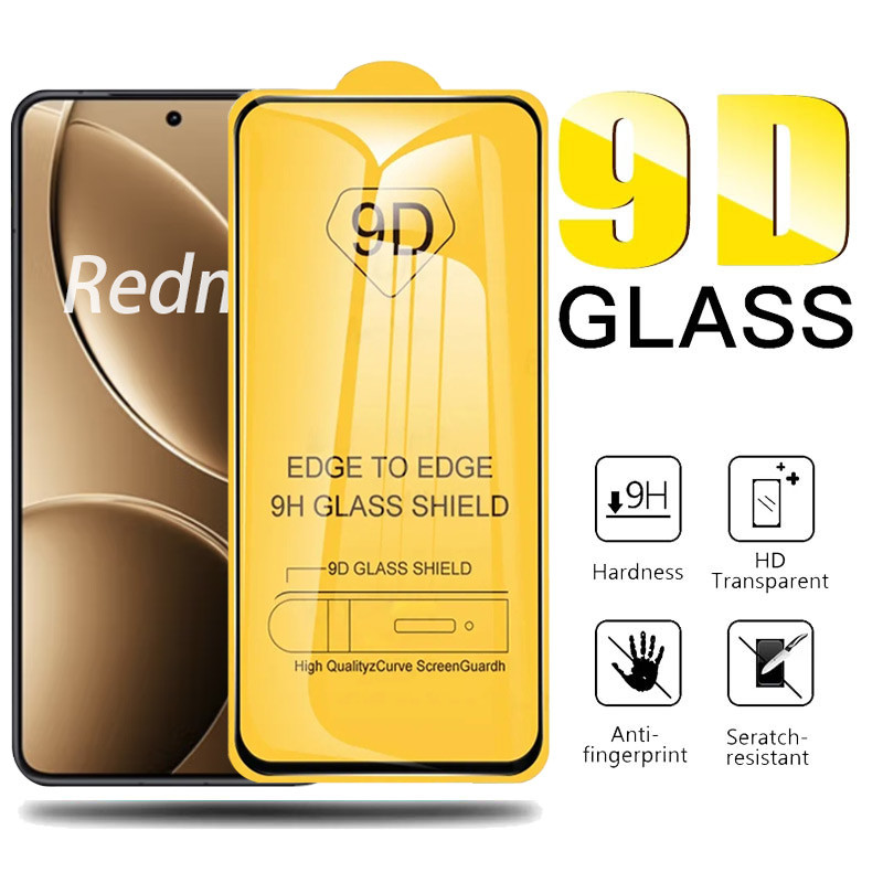 Kính cường lực 9D bảo vệ toàn màn hình dành cho Redmi K90 Pro Max K80 K70 K70E K60 K60E K50 K50i K50 K40 Gaming K40s K30 Ultra K30s Pro+ Plus 5G 4G 2025