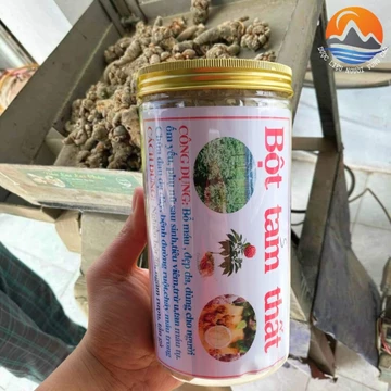 Bột củ tam thất bắc rừng Hà Giang nguyên chất (500g, 1kg) xay mịn từ tam thất bắc sấy khô làm viên tam thất mật ong rừng