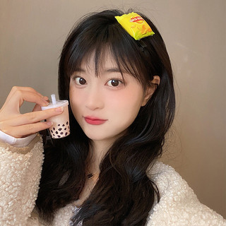 Sáng Tạo Ngộ nghĩnh Vui Nhộn Khoai Tây Chiên Cola Kẹp Tóc Bên Kẹp Mô Phỏng Thực Phẩm Dễ Thương Bên Phụ Kiện Tóc