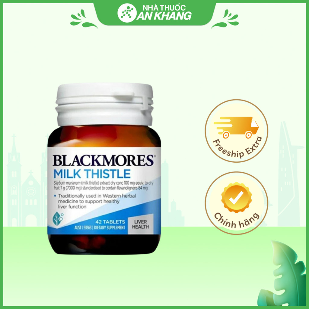 Blackmores Milk Thistle bảo vệ gan, hỗ trợ quá trình phục hồi gan lọ 42 viên