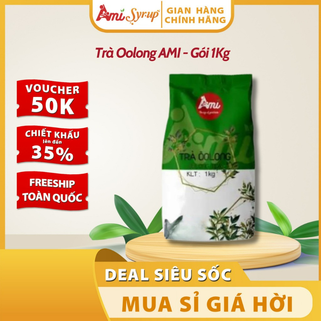 Trà Oolong Ami Túi 1kg - Tuyệt Hảo Cho Pha Chế Trà Sữa, Trà Trái Cây