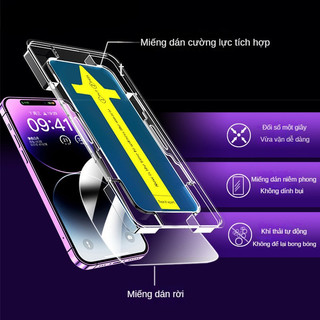 Kính cường lực iPhone HD, chống nhìn trộm, chống ánh sáng xanh, chống trầy xước, cho iPhone 11 12 13 14 15 16 17 Pro Max