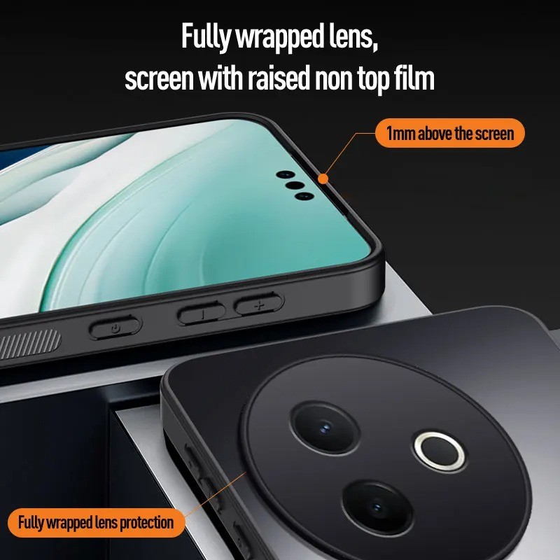 Dành cho Vivo Y39 5G Vỏ giáp chống sốc Vỏ bảo vệ Camera cứng mờ