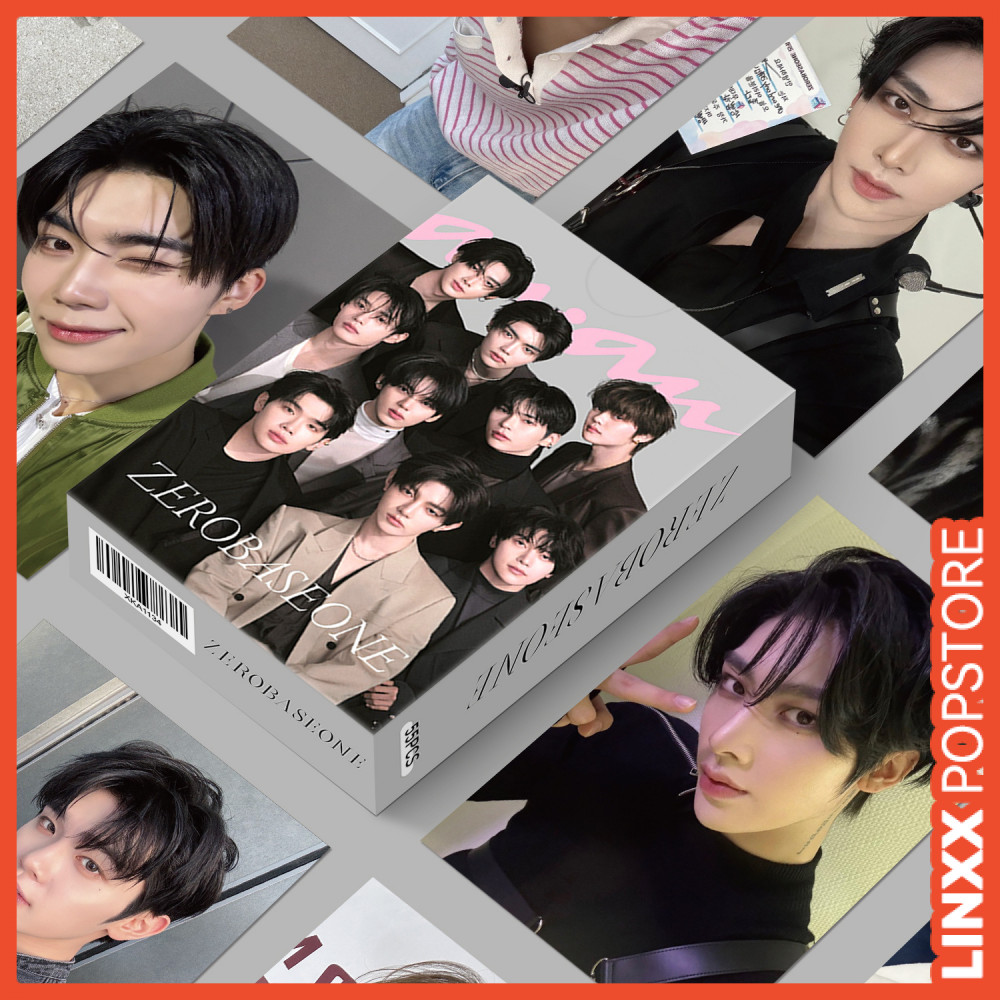 LINXX 55 Chiếc ZEROBASEONE K-Pop Boy Band Lomo Cards Holographic 3 Inch Member Photocards HD Collectible Fan Merch Album Dán Thẻ Giao Dịch Cho ZEROSE