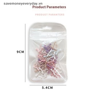 [savemoneyeveryday] 30 Cái Ruy Băng Nơ Móng Tay Nghệ Thuật Quyến Rũ 3D Trang Trí Móng Tay Màu Phụ Kiện Làm Móng Tay Chất Liệu Nhựa DIY [vn]