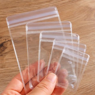 [Vận Chuyển Nhanh] GILDEDHOMIN 100 Chiếc Túi Tự Niêm Phong Trong Suốt Quà Tặng Bao Bì Túi Bảo Quản Vòng Cổ Vòng Tay Nhựa PVC