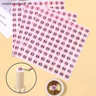 [Mới] 1 Tờ 1-100 Nhãn Dán Số Cho Sơn Móng Tay Màu Gel Đánh Dấu Đánh Dấu Đánh Số Nhãn Kỹ Thuật Số Dụng Cụ Làm Móng Tay.