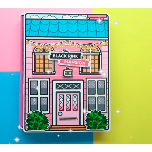 Búp bê giấy AVATAR Black Pink Mansion Quiet Book -ĐỒ CHƠI THỦ CÔNG DIY