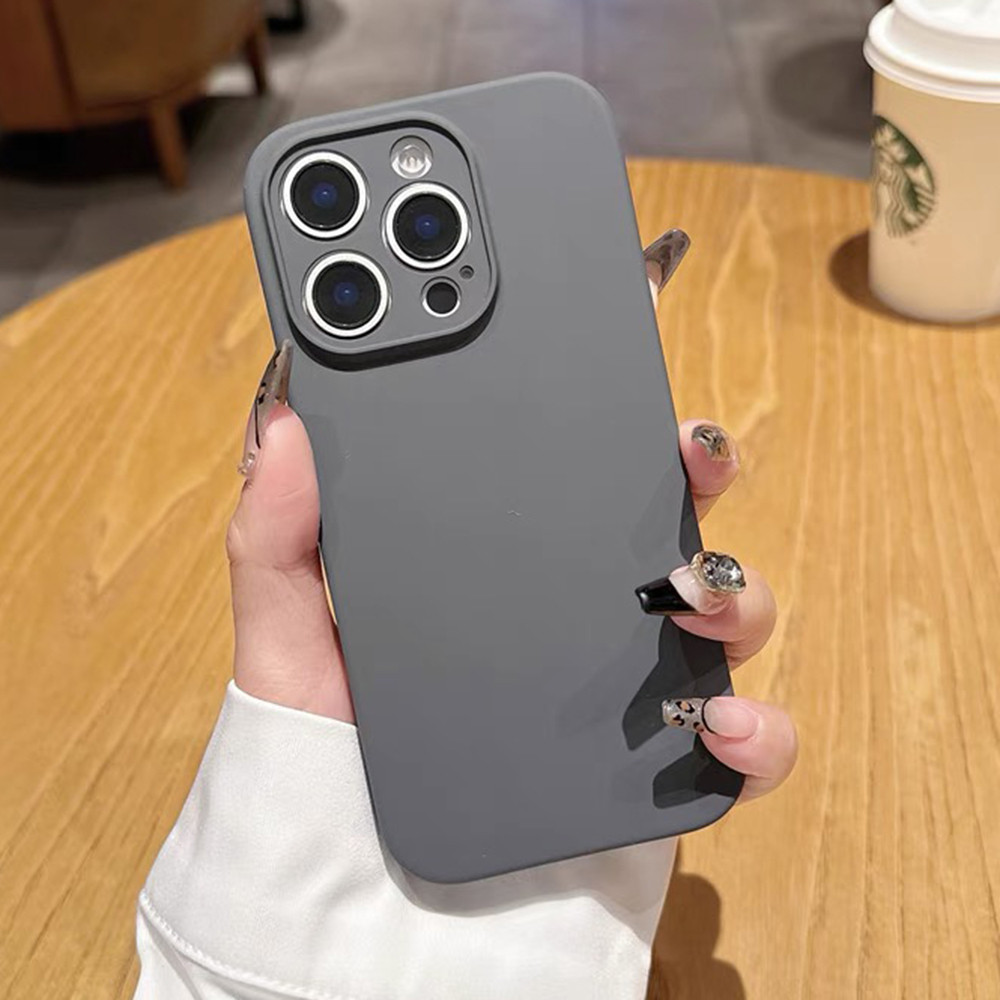 Ốp điện thoại bảo vệ ống kính chính xác màu xám Carbon cho iPhone 17 Pro Max 16 Plus 15 14 13 12 11 Pro Max Vỏ chống sốc