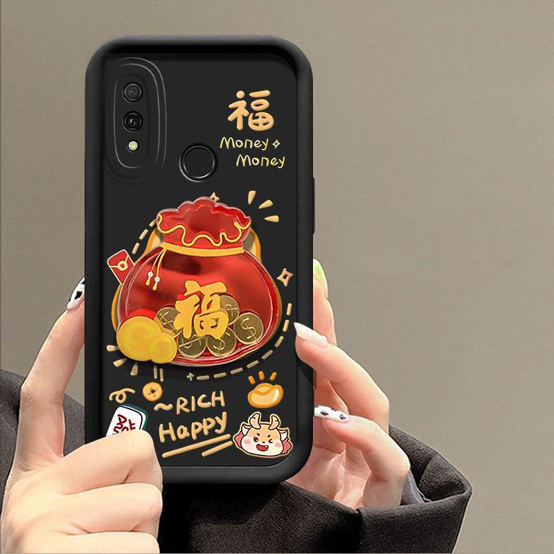 Ốp Điện Thoại Cho Xiaomi Mi 11 12 Lite 12T 13T POCO X3 X6 PRO 5G X4 X5 GT F3 F4 M3 Dễ Thương Tết Nguyên Đán 3D Dễ Thương May Mắn Đồng Xu Bỏ Túi Silicon Lỏng