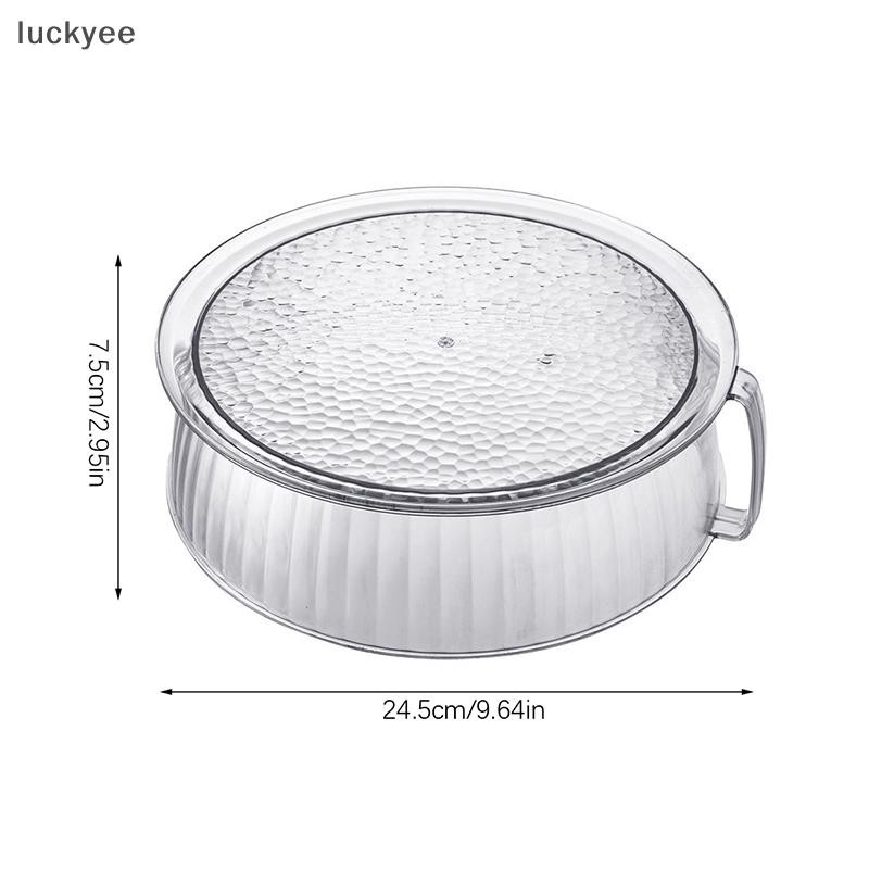 Luckyew Vi Sóng Chống Bắn PET Bao Chịu Nhiệt Độ Cao Bát Bao Hộ Gia Đình Thực Phẩm Nhựa Lò Vi Sóng Nóng Đĩa Nắp TQ