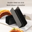 Exhila Bộ 4 Khuôn Bánh Mì Thép Carbon Hình Dạng Tinh Tế Xử Lý Khuôn Nướng Bánh Để Nướng Thịt Heo Hoàn Hảo Chop Buns Tại Nhà