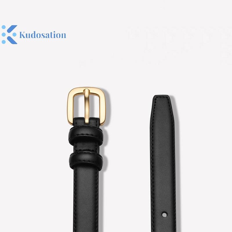 Kudosation Dây Da Cho Nữ Khóa Kim Loại Dây Thắt Lưng Nhân Quả Đơn Giản Thắt Lưng Nữ Quần Jean Quần Trang Trí Dây Thắt Lưng Quà Tặng