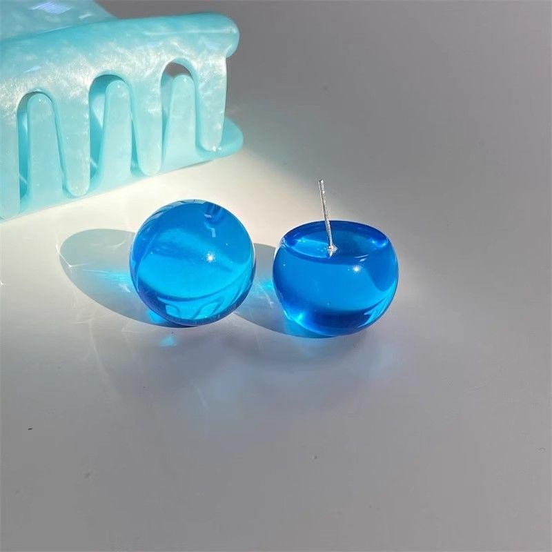 Mùa Hè Phong Cách Mới Xanh Bóng Xanh Bông Tai Tươi Bông Tai Bông Tai Bông Tai