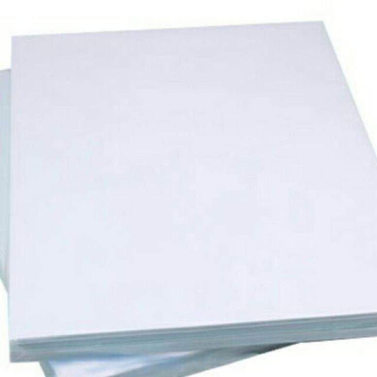 Combo túi có 100 tờ Decal A4 đế xanh.