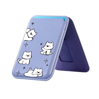 Ví họa tiết chó con dễ thương cho iPhone 16 16promax 15 14 13 12 11 Pro Max Plus Thẻ da Giá đỡ điện thoại cho vỏ bỏ túi