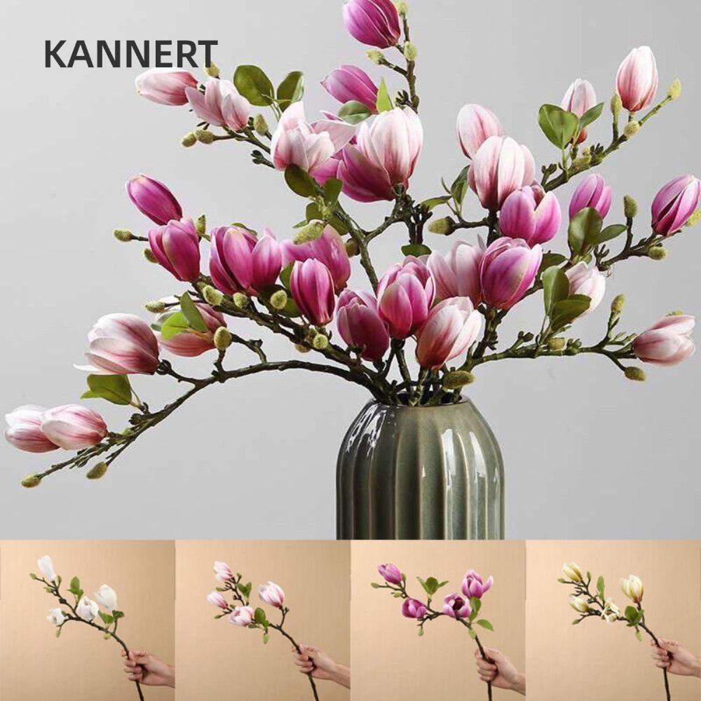 Kannert Hoa Mộc Lan Trang Trí Đảng Hoa Nhân Tạo Trang Trí Phòng Khách Xuân Quan Giả Hoa Nhánh