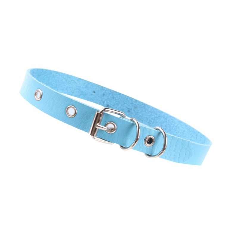 COO Bông Tai Kẹp Xương Đòn Dây Chuyền Punk Rock Phong Cách Da PU Vòng Cổ Choker Có Thể Điều Chỉnh Cho Các Bữa Tiệc Và Lễ Hội