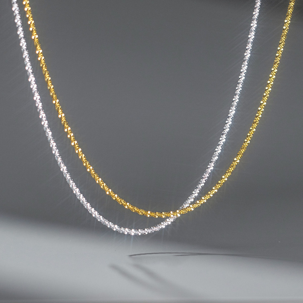 Ảnh 17km Đơn Giản Chữ Thập Mặt Dây Chuyền Vòng Cổ Sáng Hai Lớp Vàng Bạc Dây Chuyền Choker Cho Nữ Trang Sức Phụ Kiện 4