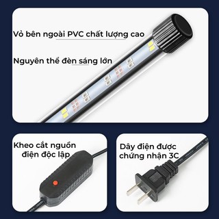 Đèn Chìm Hồ Cá LED, Tích Hợp Công Tắc Dành Cho Bể Cá Cảnh 20-100cm