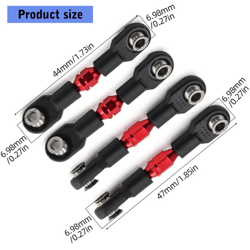 Cinna 4 Miếng Liên Kết Trục Khóa Hợp Kim Cho Các Dự Án Ô Tô Điều Khiển Từ Xa DIY