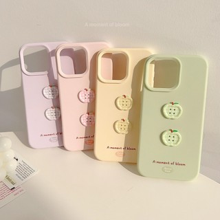 Ốp điện thoại silicon màu vàng hồng 3D dễ thương cho iPhone 17Promax 16 Pro Max 12 13 14 15 Promax Vỏ di động nữ tính ngọt ngào chống sốc