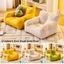 Ghế Sofa Nhỏ YOLOGO, Thoải Mái Với Túi Bảo Quản Ghế Sofa Gấu Trẻ Em, Sofa Cotton Mềm Mại Công Thái Học Dễ Thương Cho Trẻ Em Cho Bé Trai Và Bé Gái