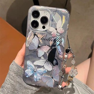 Ốp Lưng Dây Xích Bướm Thời Trang Cho Realme Note 50 60 60X C75X C65S C67 C63 C61 10 13 12 Pro C15 C25S C53 C25 C55 C75 4G C51 C35 C21Y C25Y C12 GT Master Vỏ Điện Thoại