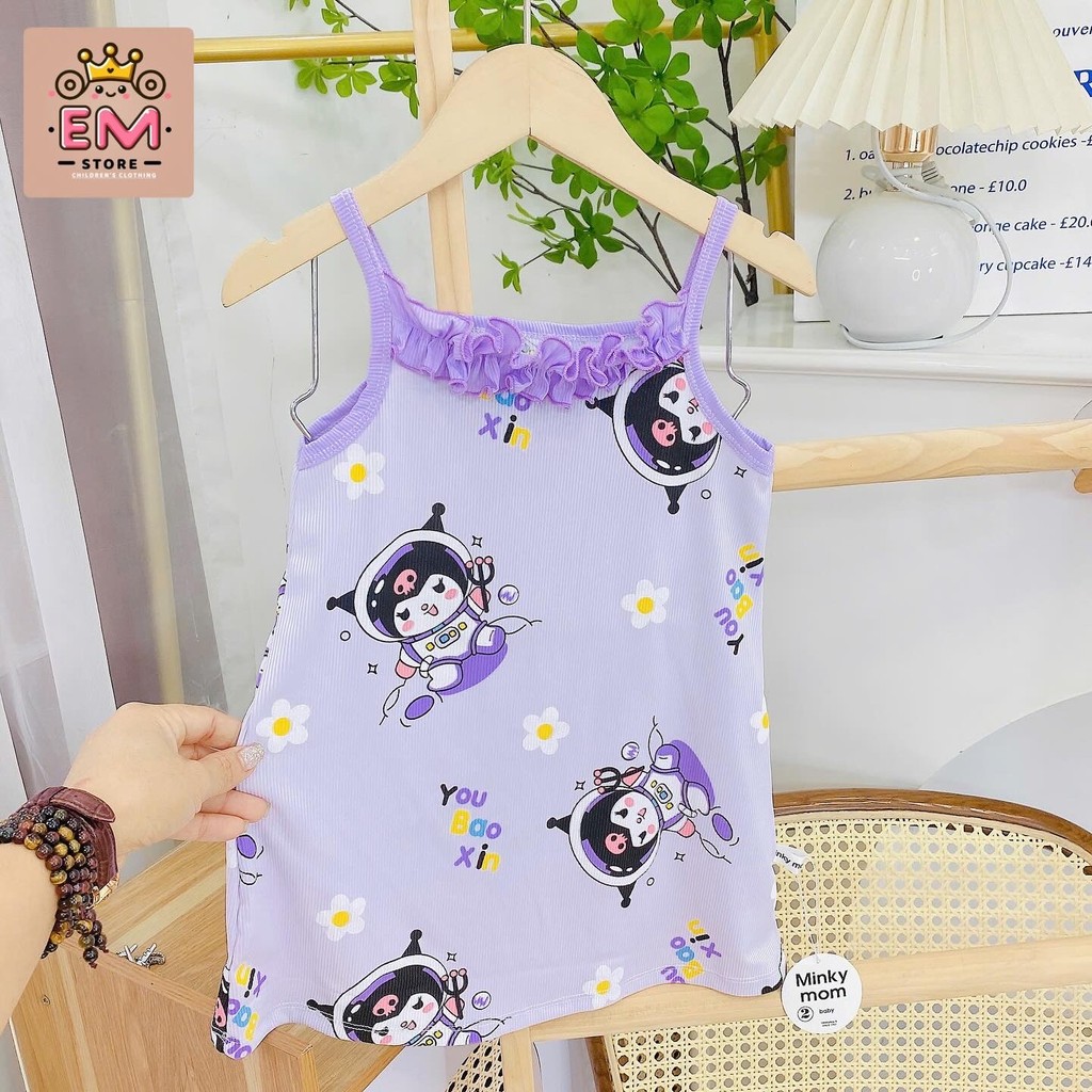 Váy hai dây bèo bé gái 5-16kg