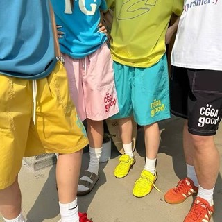 GKSSS Quần Short Nam Thời Trang Mỹ Retro Rời Thường Ngày Mỏng Nhanh Khô Phong Cách Trung Lập Thể Thao Đi Biển
