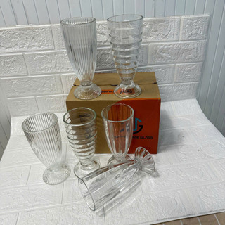 Bộ 6 cốc ly thủy tinh sinh tố đẹp cao cấp dày dặn giá rẻ 328ml - Phương Trang
