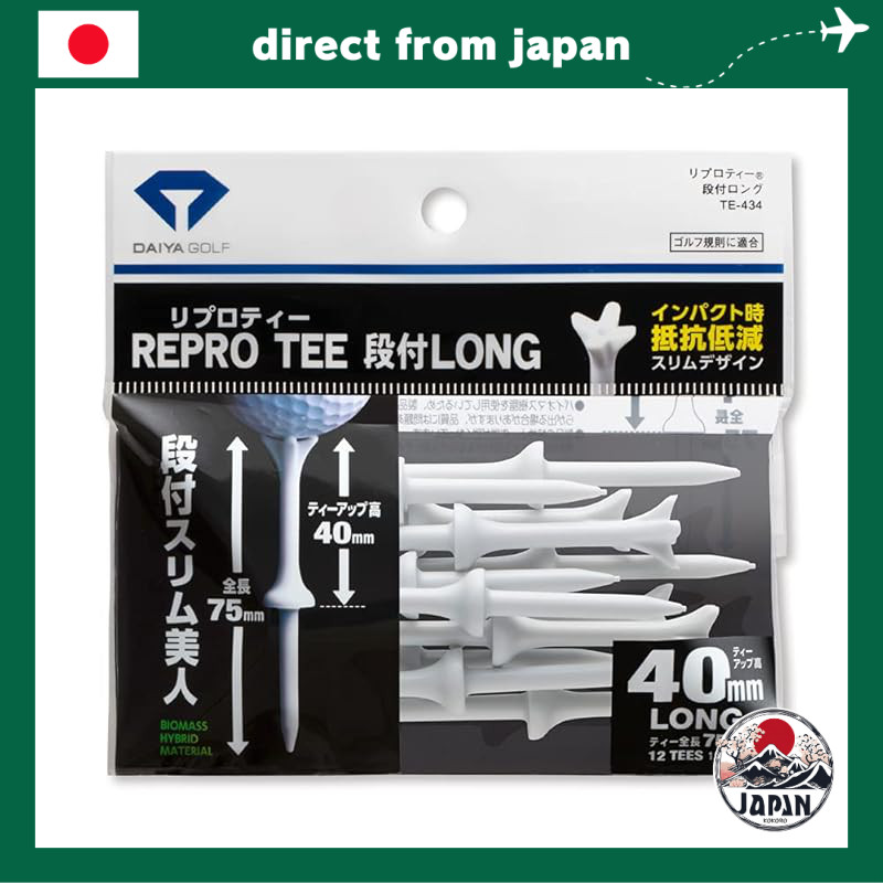 Daiya Golf Repro Tee – Thiết kế mỏng, 12 chiếc | Tee bền làm từ vật liệu sinh khối