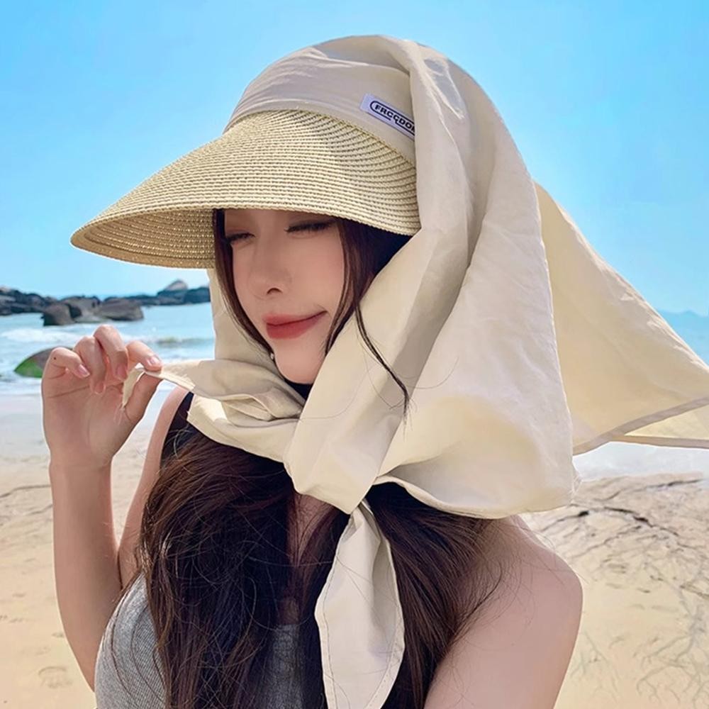 Mũ chống nắng HOBBYIN trùm đầu, chống UV, ngọt ngào và thời trang, dễ gấp gọn - phù hợp cho kỳ nghỉ bãi biển và hoạt động ngoài trời