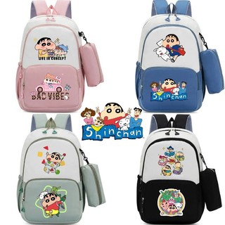 Ba lô Shin-chan ba lô thông thường hai mảnh dây đeo vai thoáng khí nhẹ ba lô sức chứa lớn quà tặng học sinh