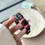 Dây Đeo Hoa Da Denim Dễ Thương Cho Xiaomi Smart Band 10 9 8 NFC Slim Woman Vòng Tay Dây Đeo Xiaomi Mi Band 9 10 Dây Đeo Thay Thế Phụ Kiện