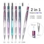 Bút bi TUYỆT VỜI, Bút chì cơ hai đầu 2 trong 1, Bút đa chức năng kim loại 0,5 / 0,7 / 0,3 / 0,9mm chất lượng cao Học sinh