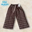 Quần lửng kẻ caro, ống rộng, thời trang mùa hè - HiLiKhoiStore quần caro