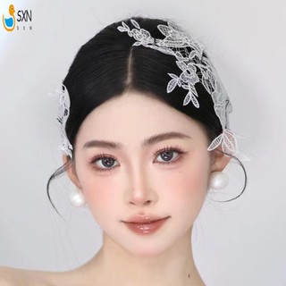 Retro Cô Dâu Ren Hoa Mũ Chống Trơn Trượt Đa Năng Làm Đẹp Cô Dâu Mũ Cho Nữ Và Bé Gái Kiểu Tóc Tiếp Liệu