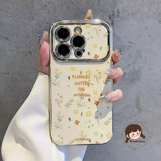 OFF-WHITE Ốp Điện Thoại Màu Trắng Hoa Nhỏ Thời Trang Cho Meizu 21 20 Pro 20 Classic 21 Note Lucky 08 Mạ Khung Vỏ Mùa Xuân Tươi Chống Rơi Bìa Mềm