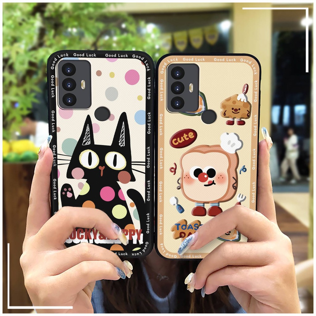 Ốp Điện Thoại Graffiti Chống Va Đập Cho TCL 30SE / 30E / 306 / 305 / Sharp Aquos V6 / V6 Plus TPU Silicone Dễ Thương Bọc Toàn Bộ Chống Bụi Bền Bảo Vệ Chống Bụi Bẩn Vỏ Mềm Chống Thấm Nước Hoạt Hình
