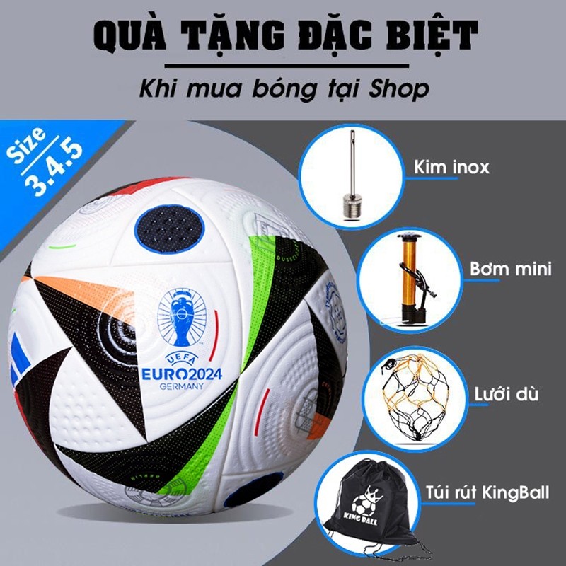 [QUÀ TẶNG TÚI ĐỤNG GIÀY, DÉP ĐA NĂNG MỚI] Quả Bóng Đá Size Số 5 các mùa giải Ngoại Hạng, C1, Euro Trái Banh Da