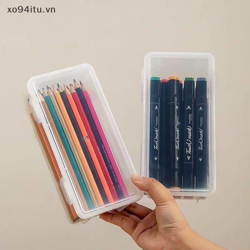 XOITU 1 / 4 Hộp Bảo Quản Nhựa Trong Suốt Lớn Có Nắp Bản Lề Cho Đồ Trang Sức Đồ Trang Trí Đồ Dùng Gia Đình Và Tổ Chức Văn Phòng VN