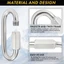 Liên kết nhanh WOODNEST, Kẹp Carabiner khóa hình chữ D hạng nặng, Móc khóa liên kết chuỗi hình bầu dục bằng thép không gỉ 304